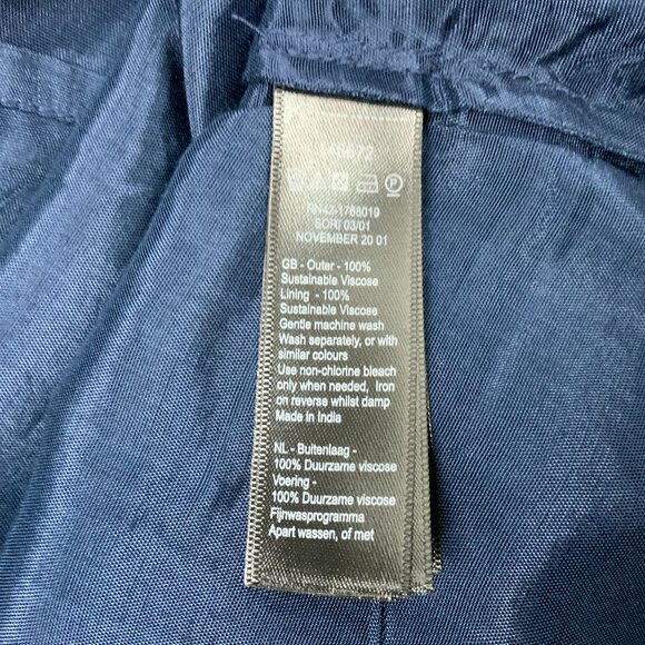 New Monsoon UK Silvia Floral Print Maxi Dress Navy Sz 14 - Picture 14 of 16